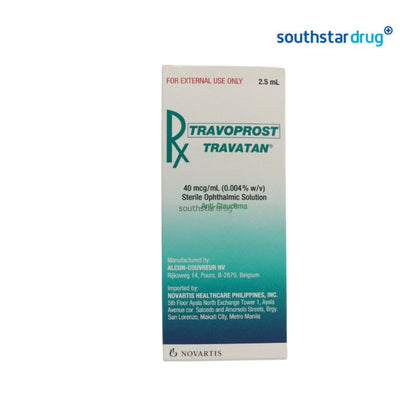 Rx: Travatan 2.5ml Eye Solution
