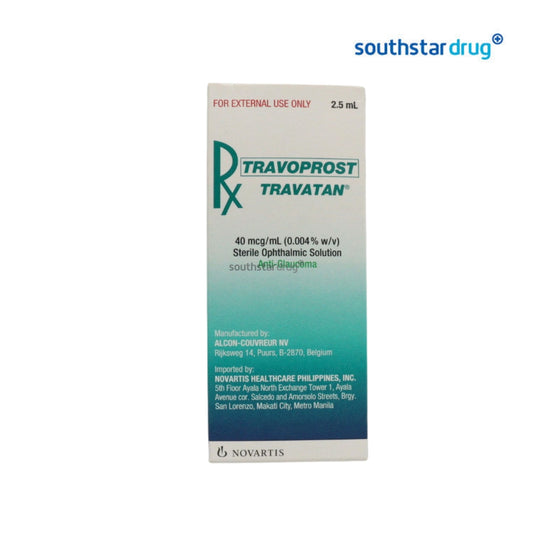 Rx: Travatan 2.5ml Eye Solution