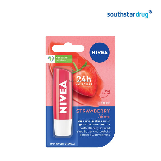Nivea Lip Balm Strawberry Shine 4.8g 1 Piece – Lip Care
