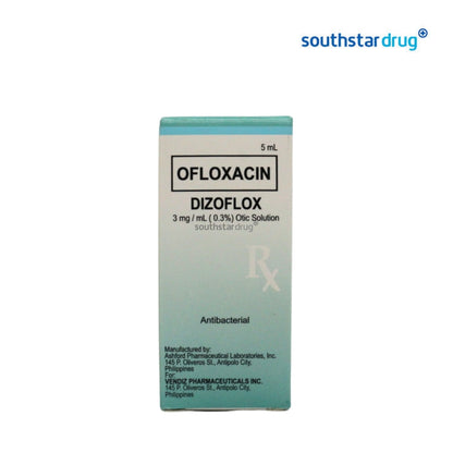 Rx: Dizoflox 3mg /ml 5ml Otic Solution