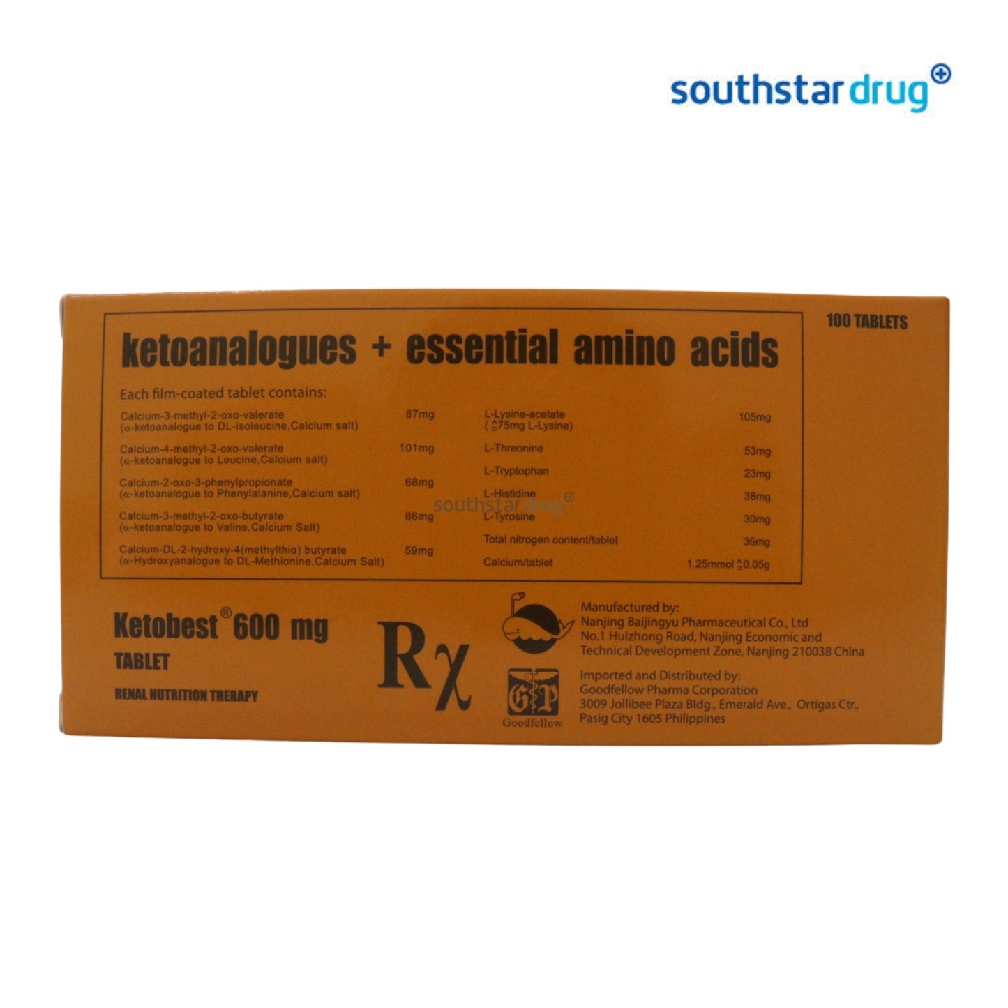 Rx: Ketobest 600mg Tablet