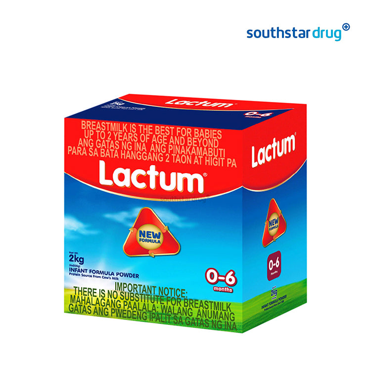 Lactum 0 to 6 Months 2kg Plain Box
