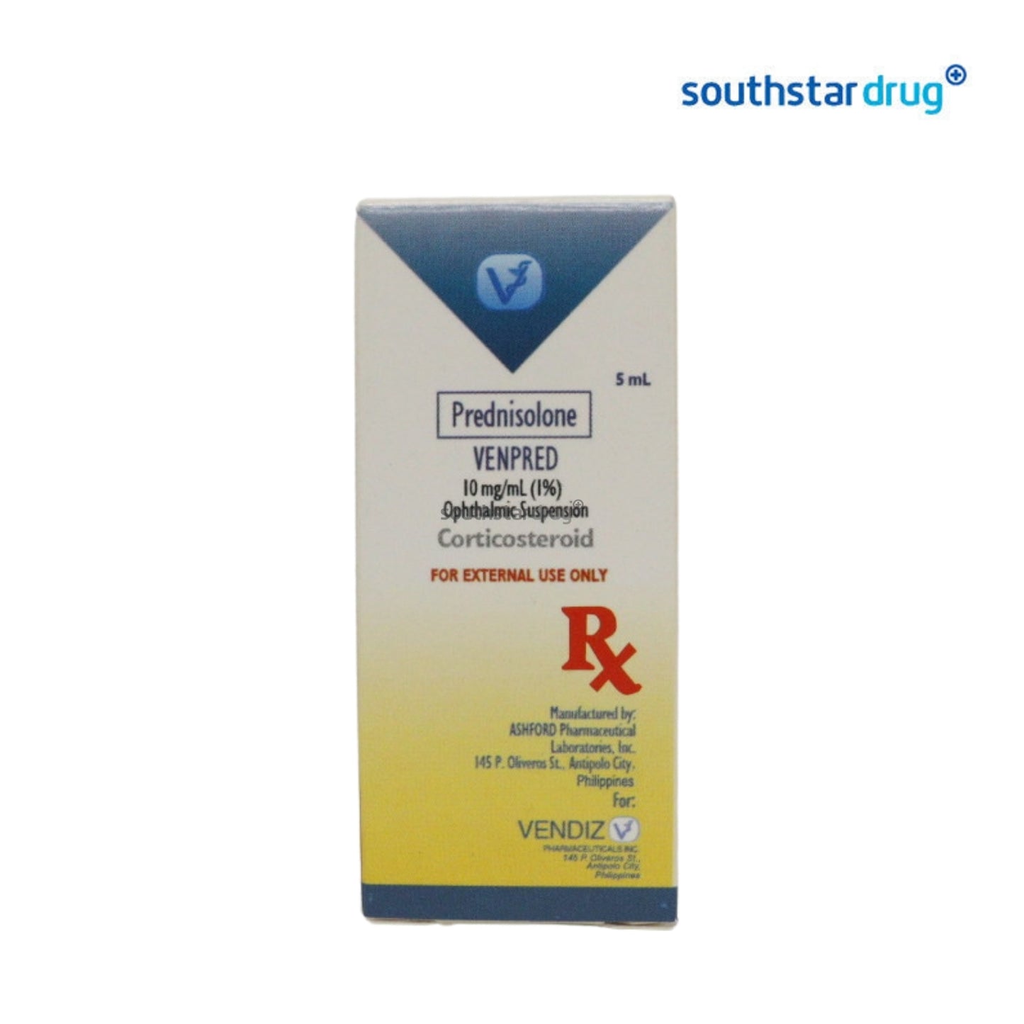 Rx: Venpred 10mg /ml 5ml Ophthalmic Drops