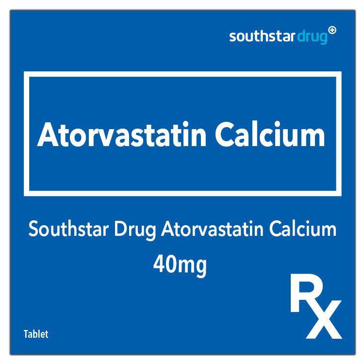 Rx: Southstar Drug Atorvastatin 40mg Film-coated Tablet - Southstar Drug