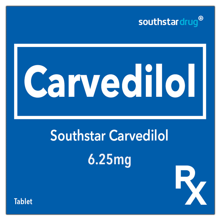 Rx: Southstar Drug Carvedilol 6.25mg Tablet
