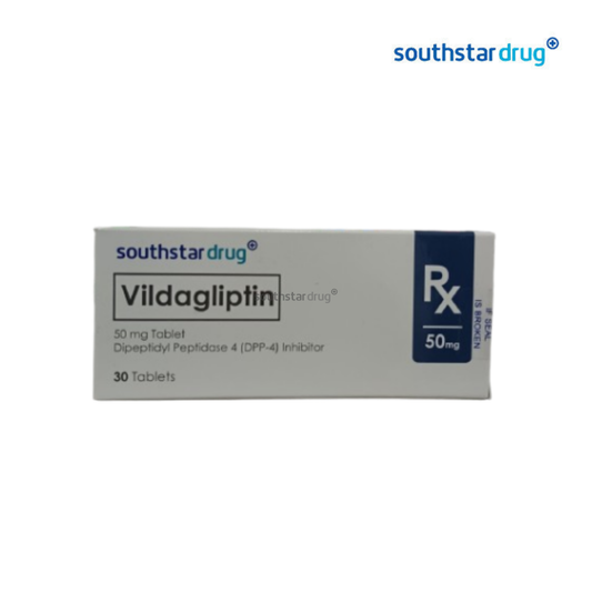 RX: SOUTHSTAR DRUG VILDAGLIPTIN VVV TAB 50 MG