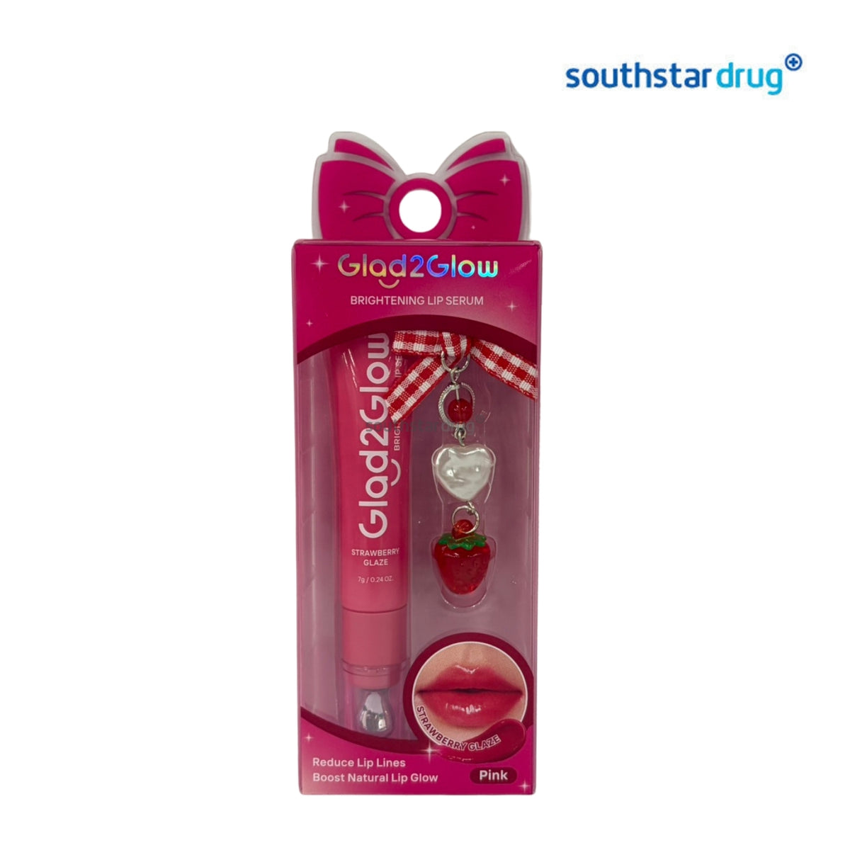 Glad2Glow Strawberry Glaze Pink Lip Serum 7g