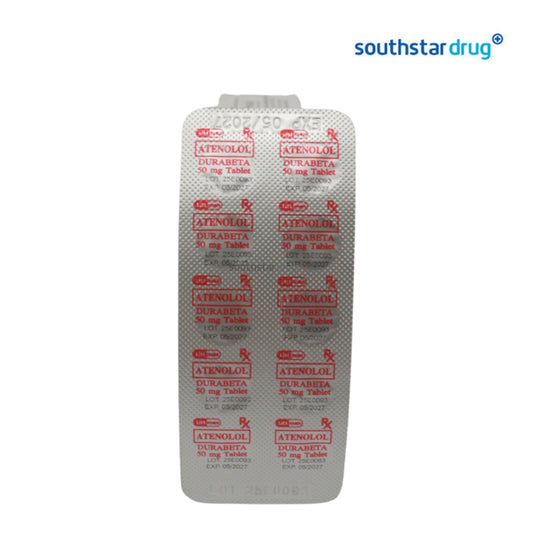 Rx: Durabeta Atenolol 50mg Tablet