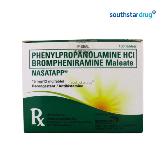 Rx: Nasatapp 15mg / 12mg Tablet