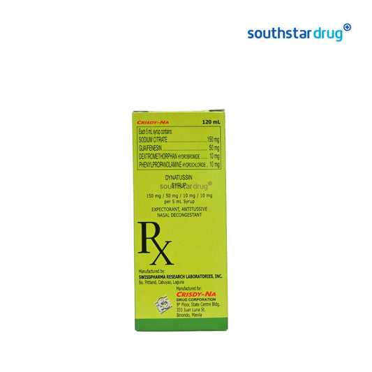 Rx: Dynatussin 250mg 120ml Syrup