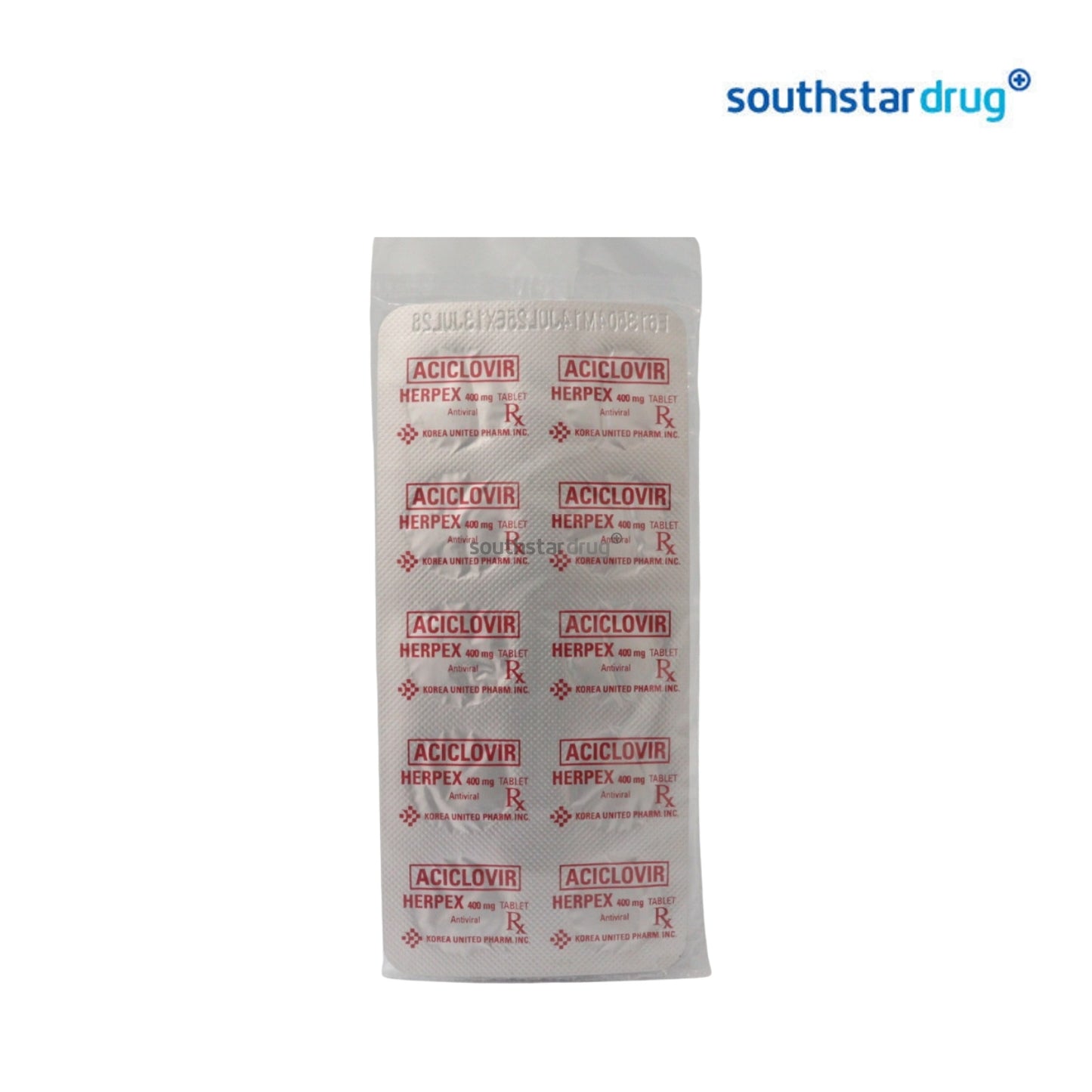 Rx: Herpex Aciclovir 400mg Tablet