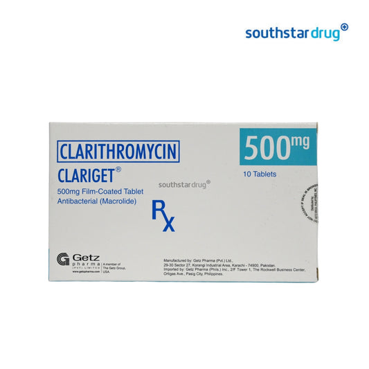 Rx: Clariget 500mg Tablet