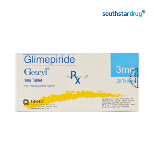 Rx: Getryl 3mg Tablet
