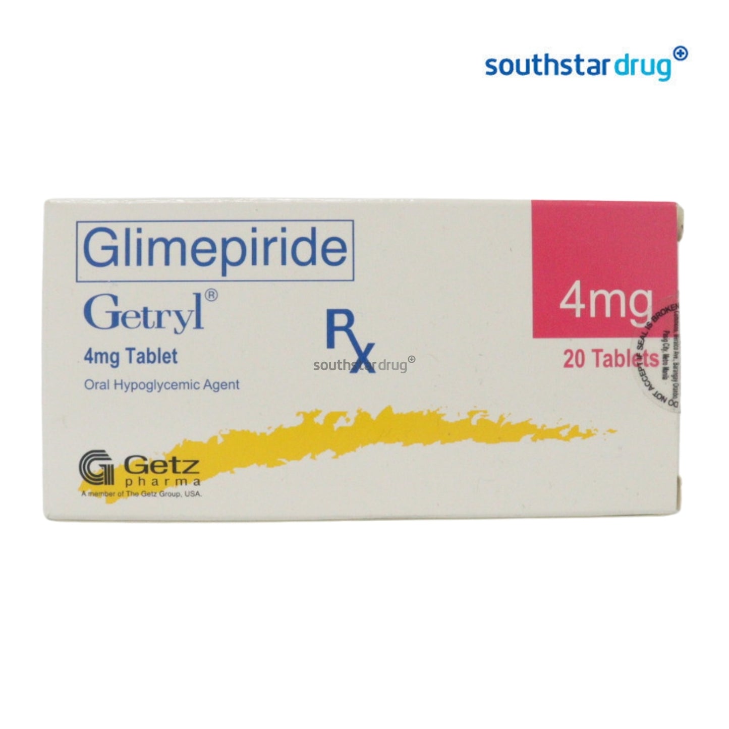 Rx: Getryl 4mg Tablet