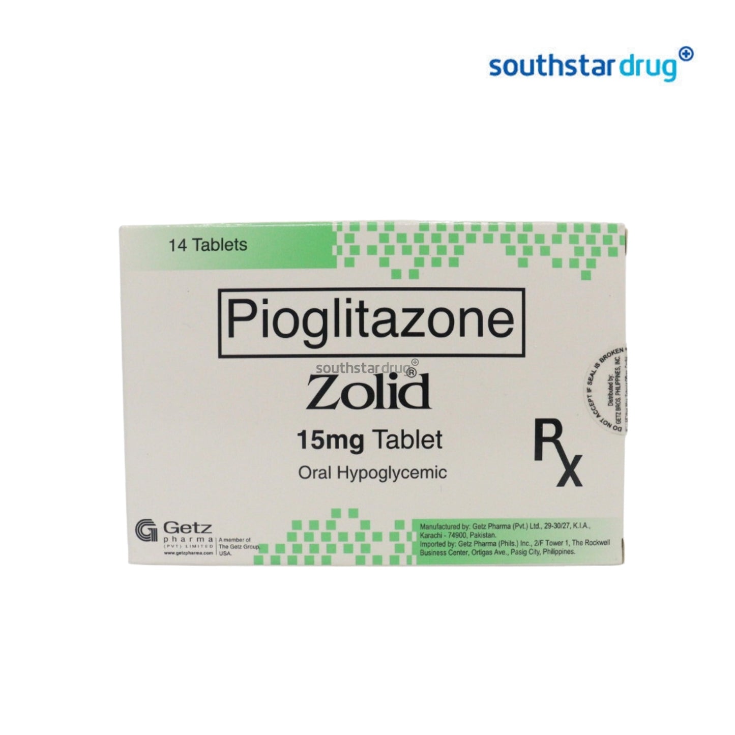 Rx: Zolid 15mg Tablet