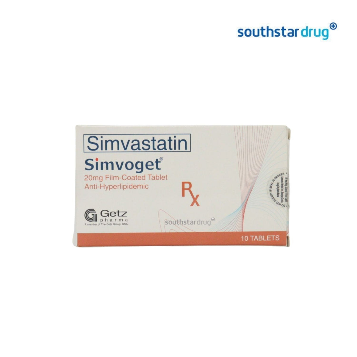 Rx: Simvoget 20mg Tablet