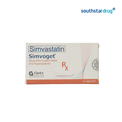 Rx: Simvoget 20mg Tablet