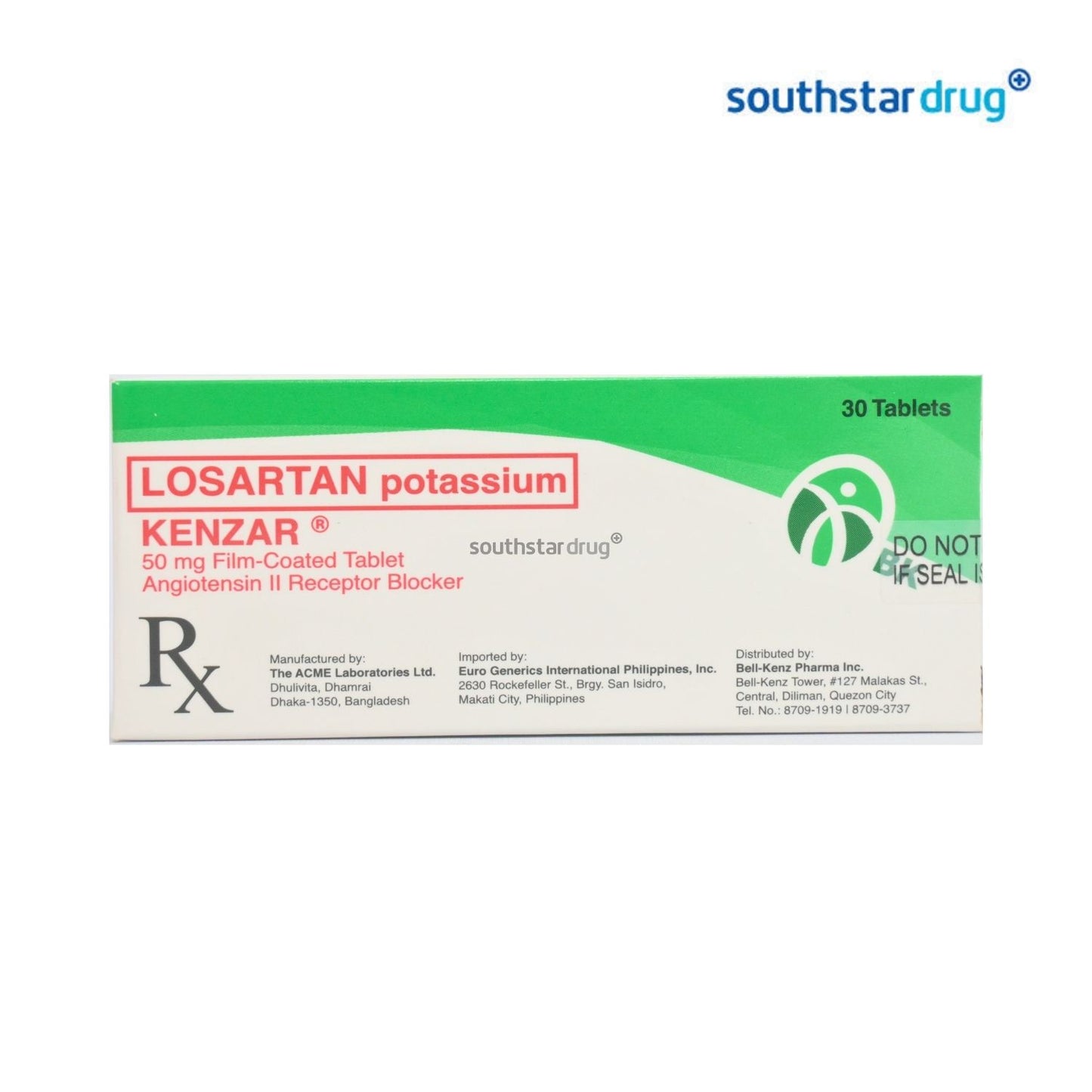 Rx: Kenzar 50mg Tablet
