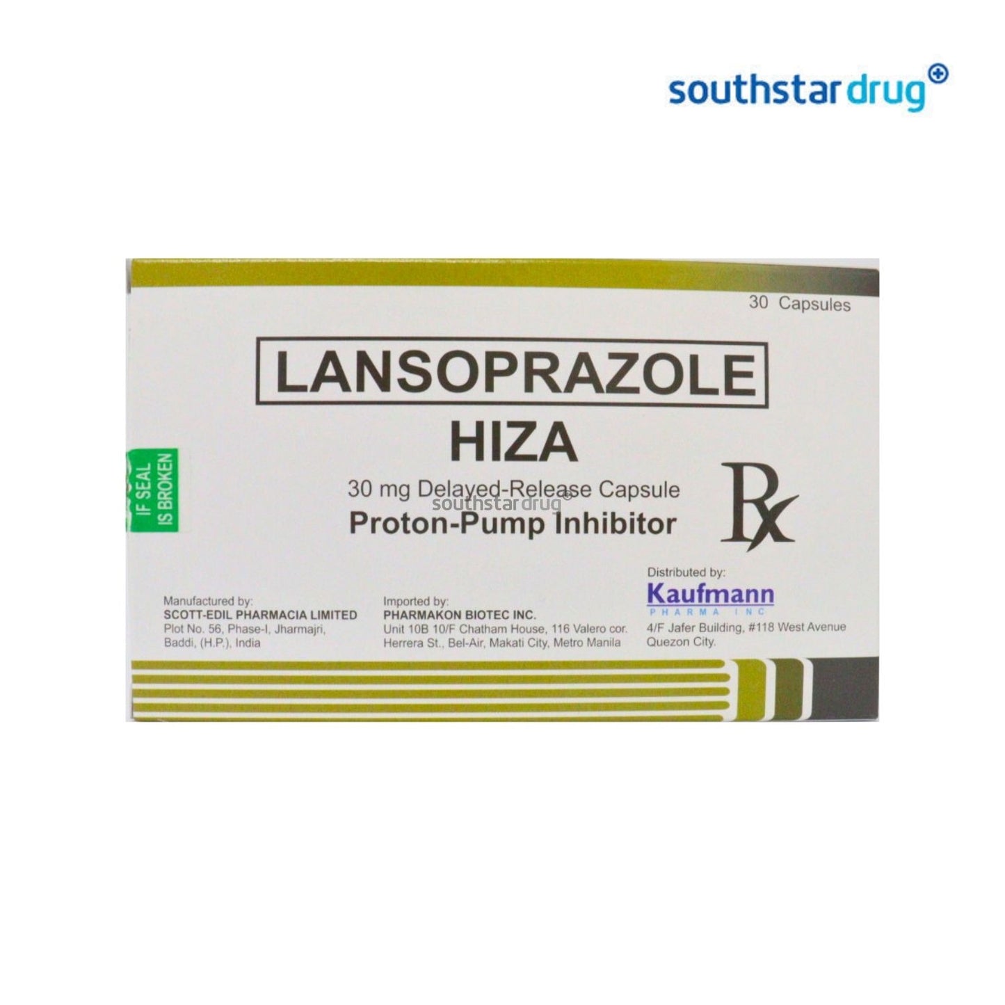 Rx: Hiza 30mg Capsule