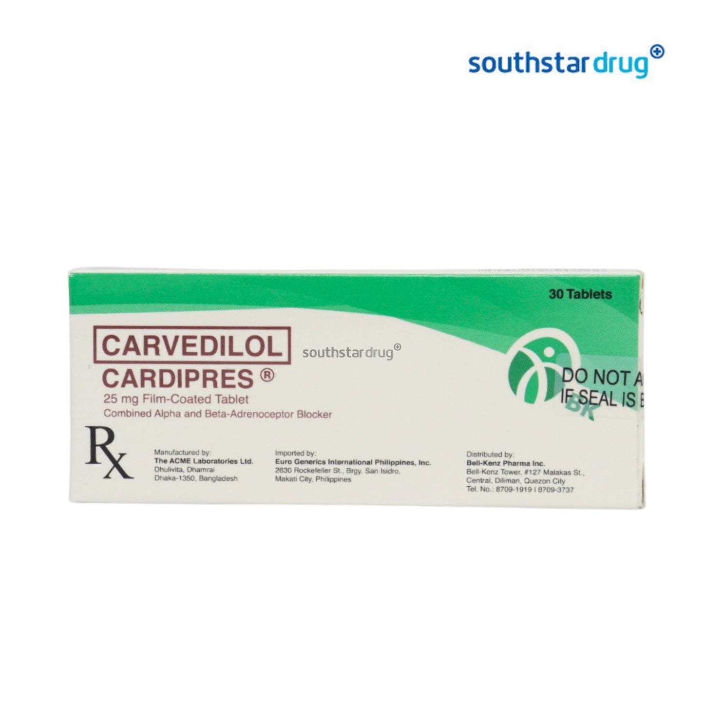 Rx: Cardipres 25mg Tablet