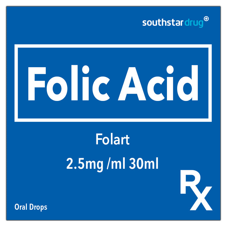 Rx: Folart 2.5mg /ml 30ml Drops