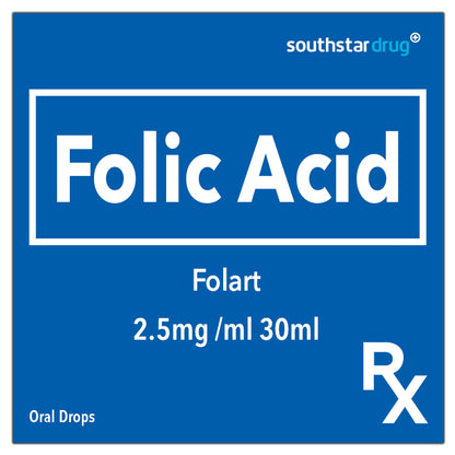 Rx: Folart 2.5mg /ml 30ml Drops