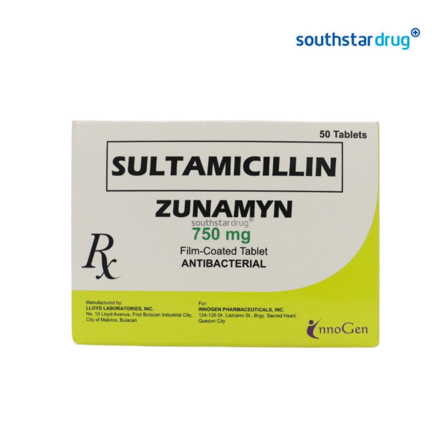 Rx: Zunamyn 750mg Tablet