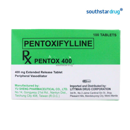 Rx: Pentox 400mg Tablet