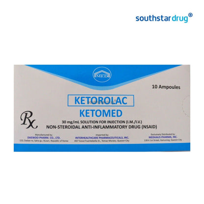 Rx: Ketomed 30mg /ml Ampule