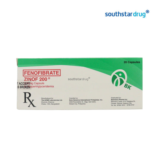 Rx: Zinof 200mg Capsule