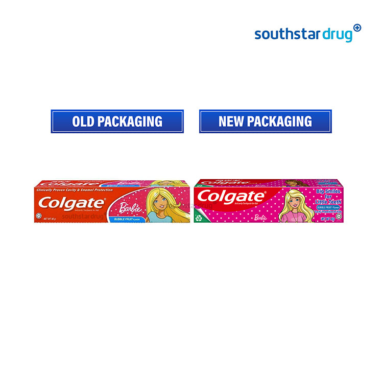 Colgate Kids Barbie Bubble Fruit Toothpaste 40g