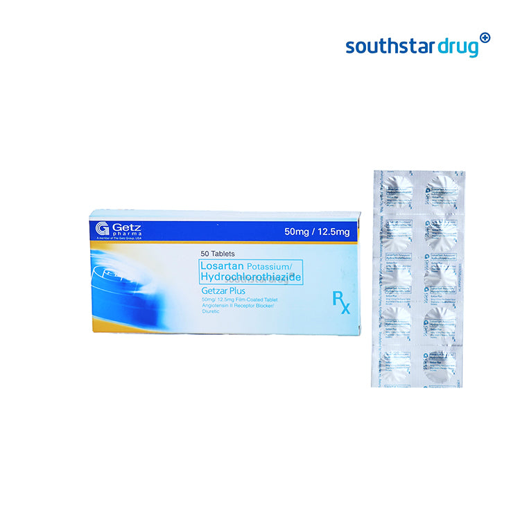 Rx: Getzar Plus 50mg / 12.5mg Tablet