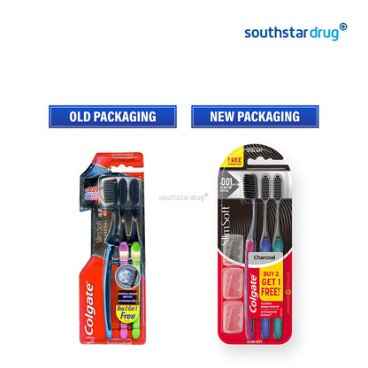 Colgate Slim Soft Charcoal Buy 2 Get 1 Free Toothbrush