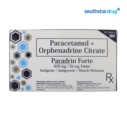 Rx: Paradrin Forte 650mg / 50mg Tablet