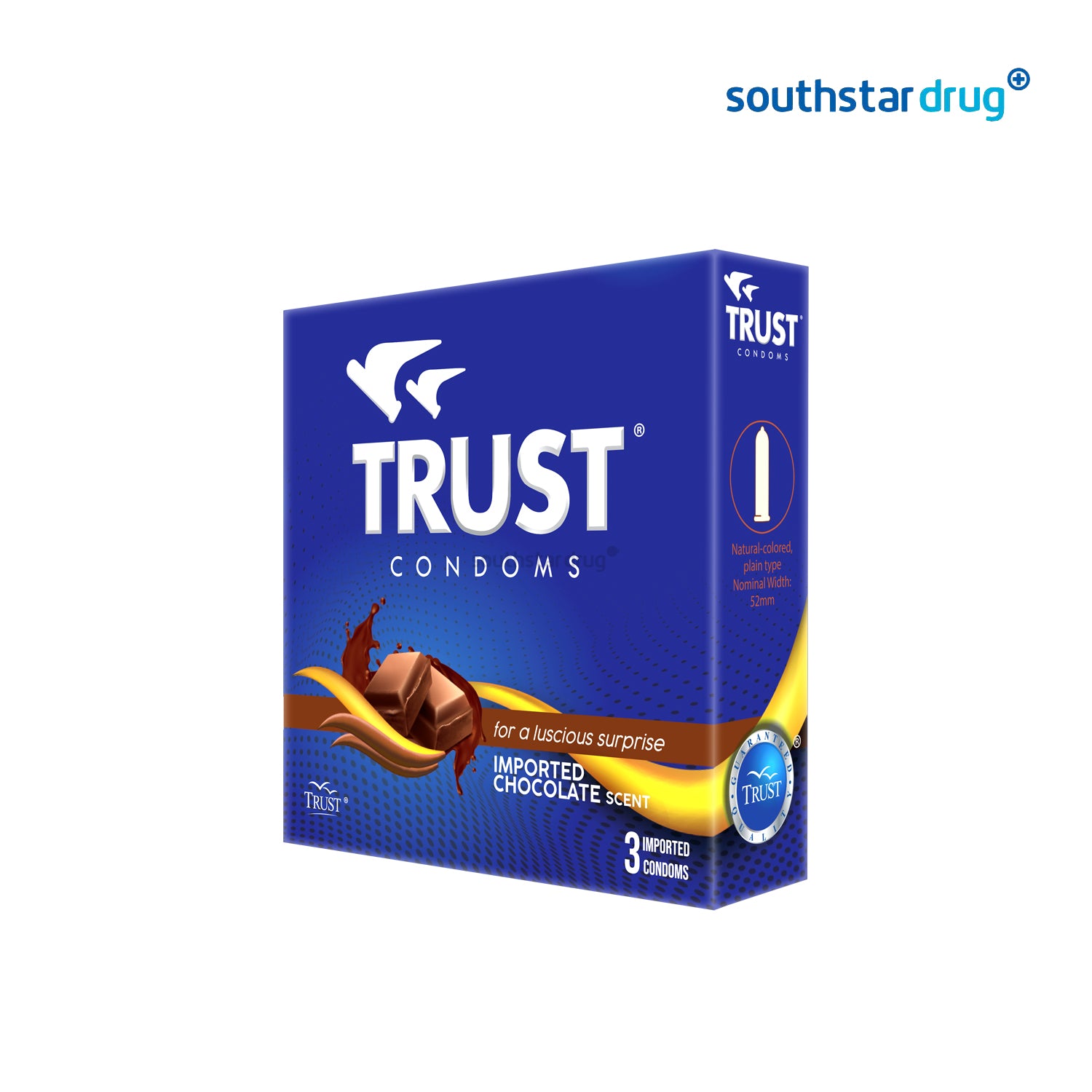 Buy Trust Condom Imported Chocolate Scents - 3s Online