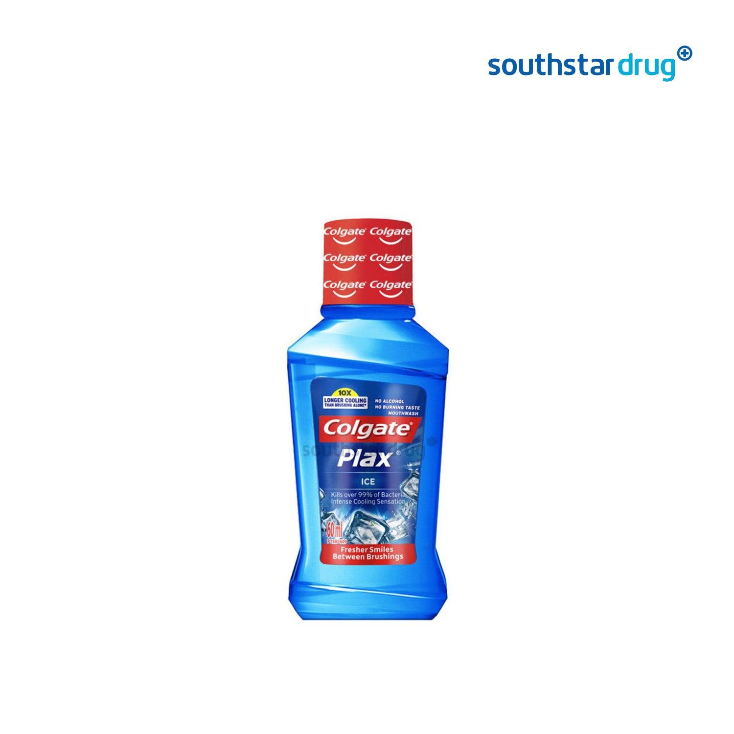 Colgate Plax Antibacterial Mouthwash Ice Intense Flavor 60ml - Southstar Drug