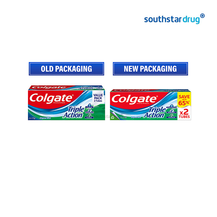 Colgate Triple Action 175g Twin Pack (Save Up to 65%)