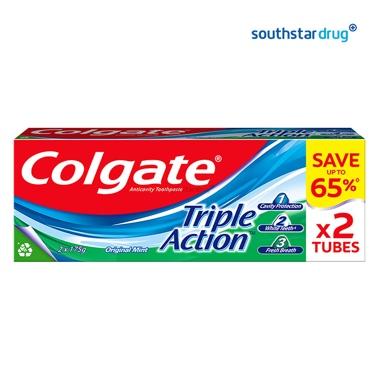 Colgate Triple Action 175g Twin Pack (Save Up to 65%)
