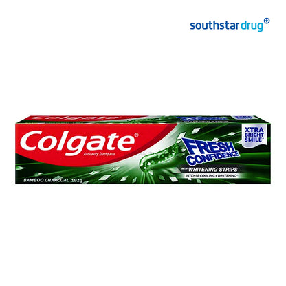 Colgate Fresh Confidence Bamboo Charcoal Whitening Strips Toothpaste 192g
