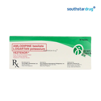 Rx: Veztenor 5mg / 50mg Tablet