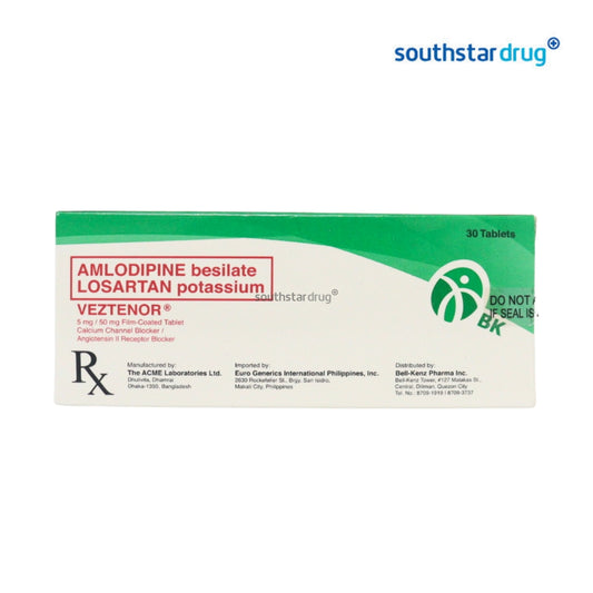 Rx: Veztenor 5mg / 50mg Tablet