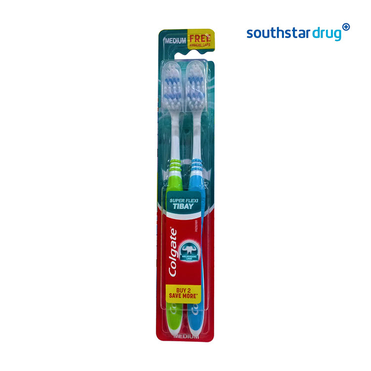 Colgate Super Flexi Buy 2 Save More Toothbrush - Medium Bristle