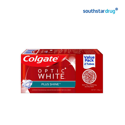 Colgate Optic White Plus Shine Buy Twinpack Toothpaste 100g - 2s