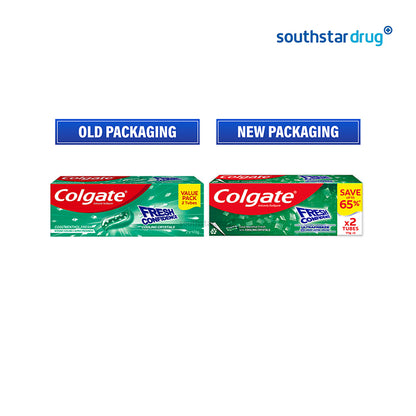 Colgate Fresh Confidence Cooling Crystals Cool Menthol Fresh Toothpaste 173g Twin Pack Save Up To 65%
