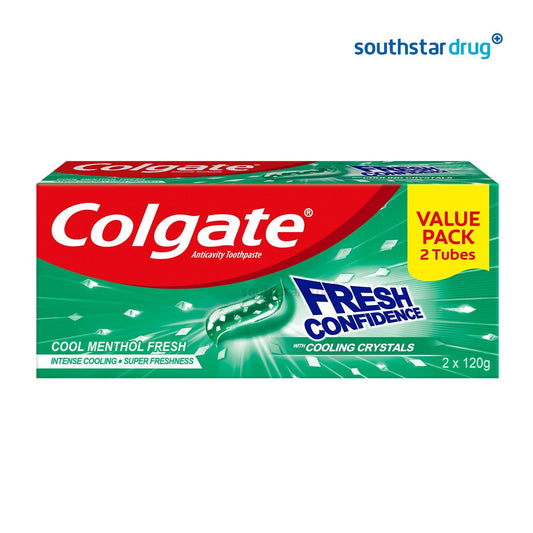 Colgate Fresh Confidence Cool Menthol Fresh Toothpaste 120g - Southstar Drug