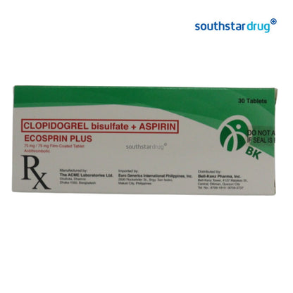 Rx: Ecosprin Plus 75mg / 75mg Tablet