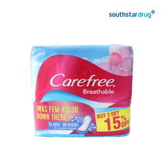 Carefree Buy 2 Get 15% Breathable Pantiliner
