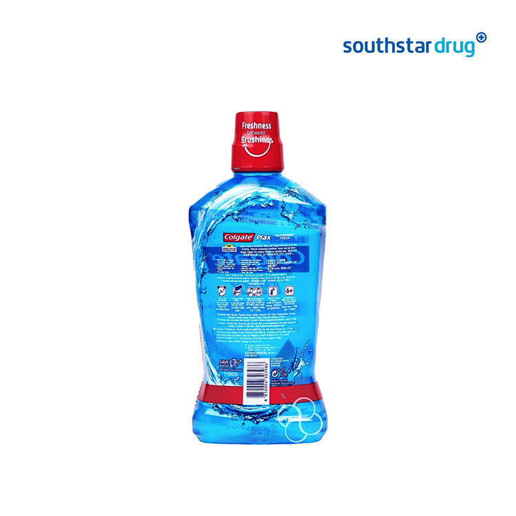 Colgate Plax Antibacterial Mouthwash Peppermint Fresh 1L