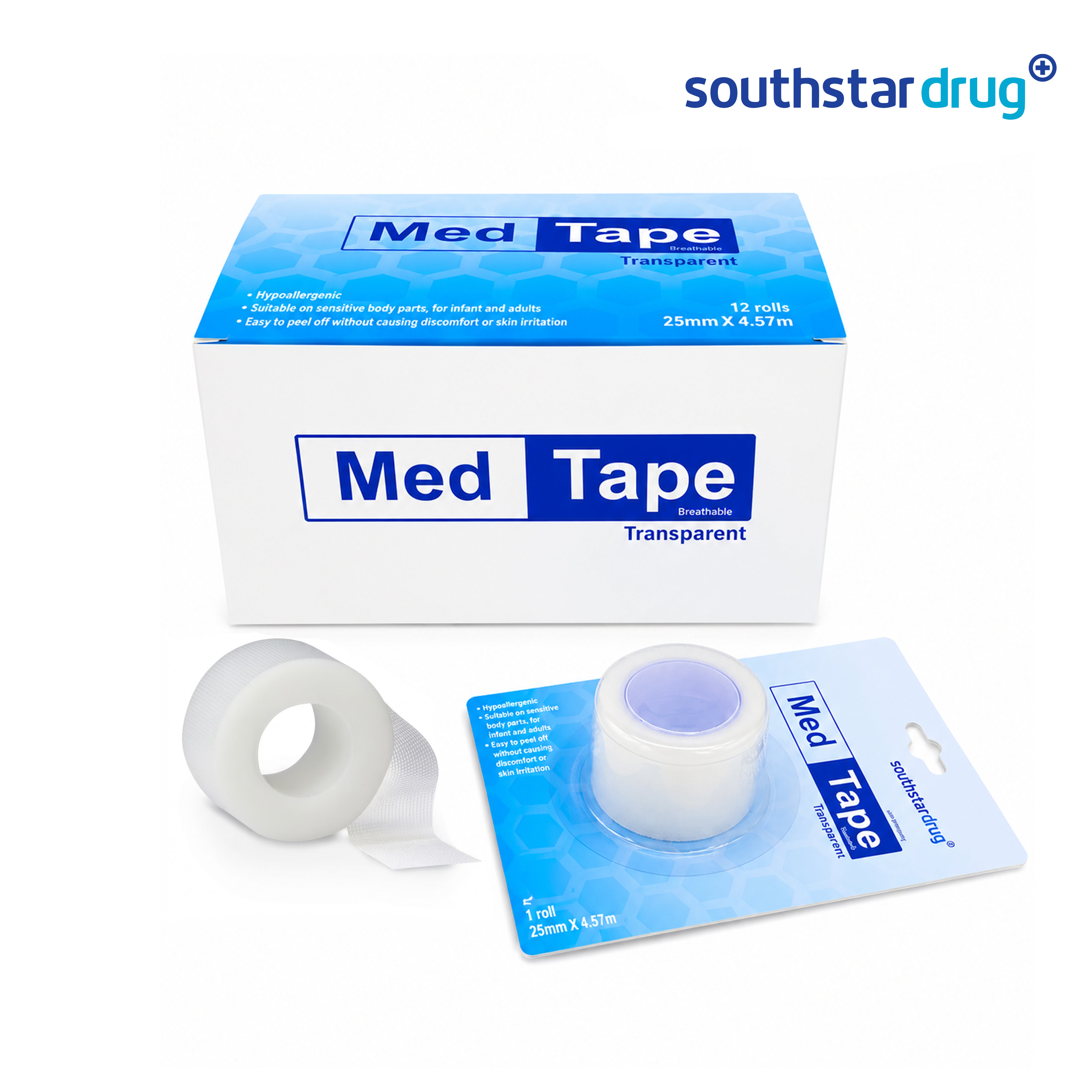 Southstar Drug Med Tape Transparent 25 mm x 4.5 m - Southstar Drug