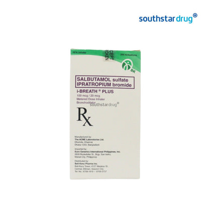 Rx: I Breath Plus 100mcg / 20mcg Metered Dose Inhaler